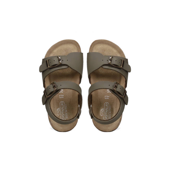 Kids khaki footbed sandal