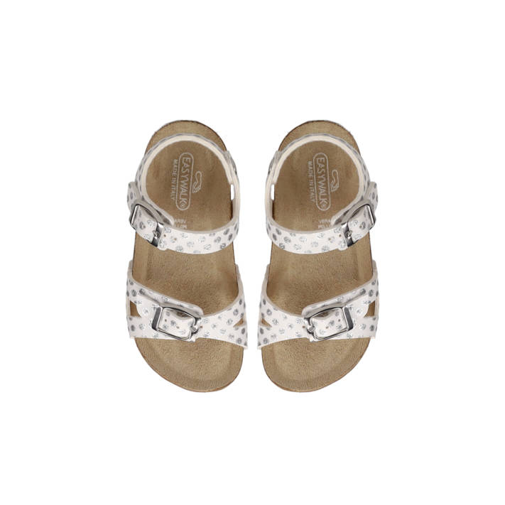 Kids white footbed sandal