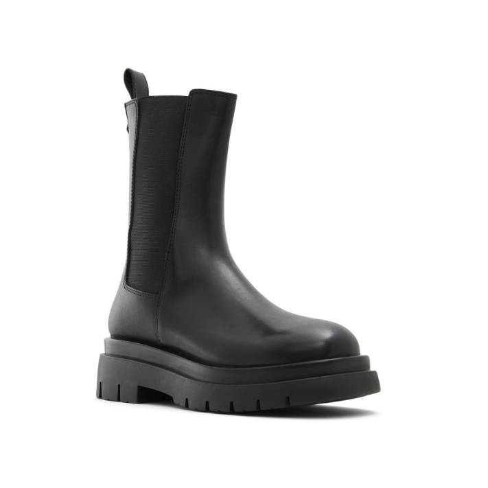Black Chelsea boot with cleated sole MAPLE