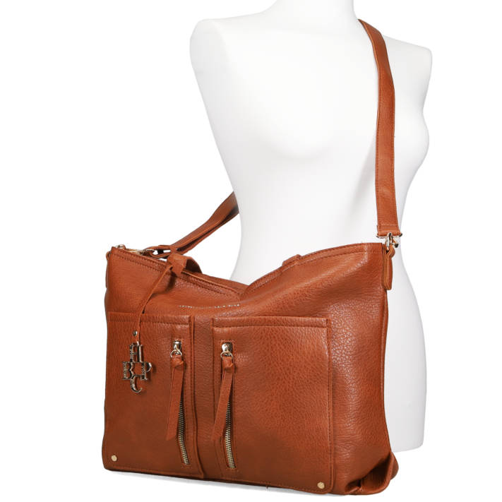 Tan shoulder bag