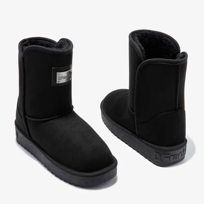 Μαύρο μποτάκι με γούνα