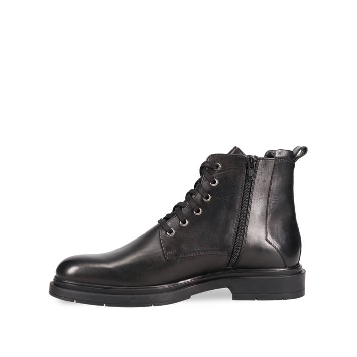 Mens black leather boot