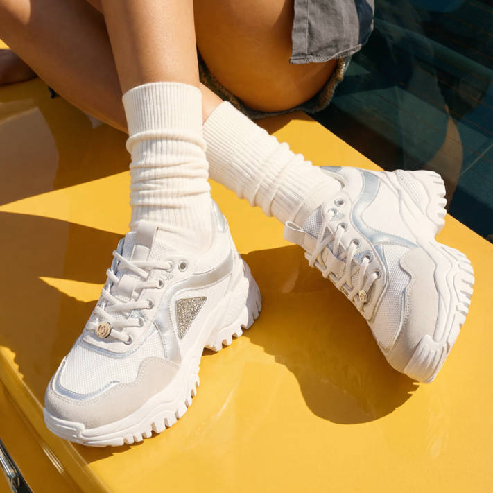 Λευκό chunky sneaker