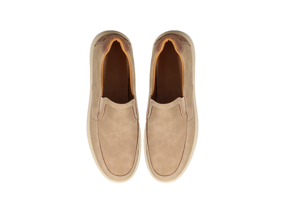 Mens taupe loafer