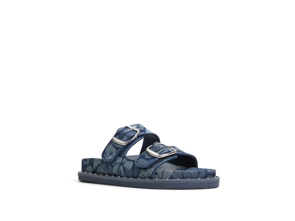 Μπλε denim footbed σανδάλι KRAVIS