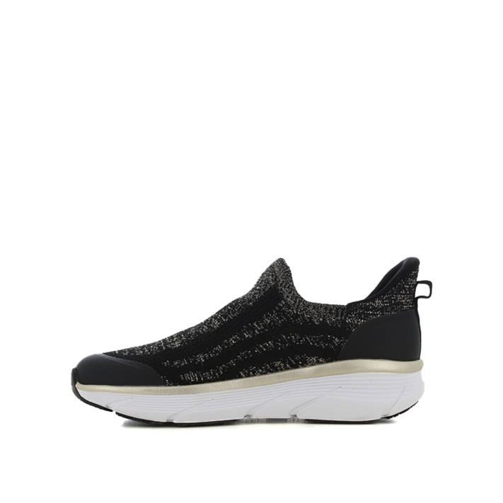 Black slip-on sneaker