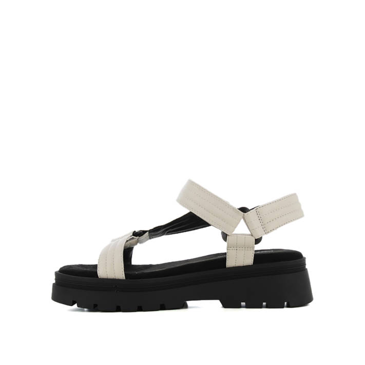 Λευκό footbed σανδάλι