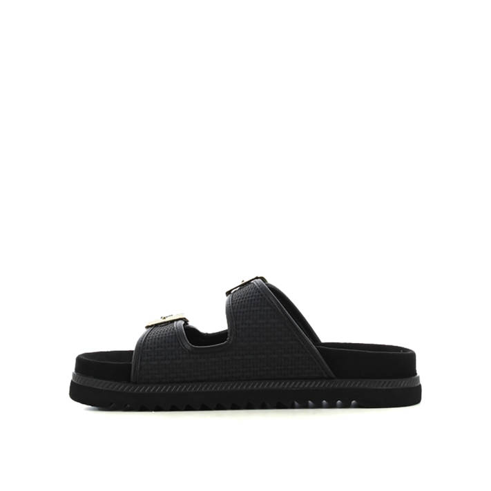 Μαύρο footbed σανδάλι