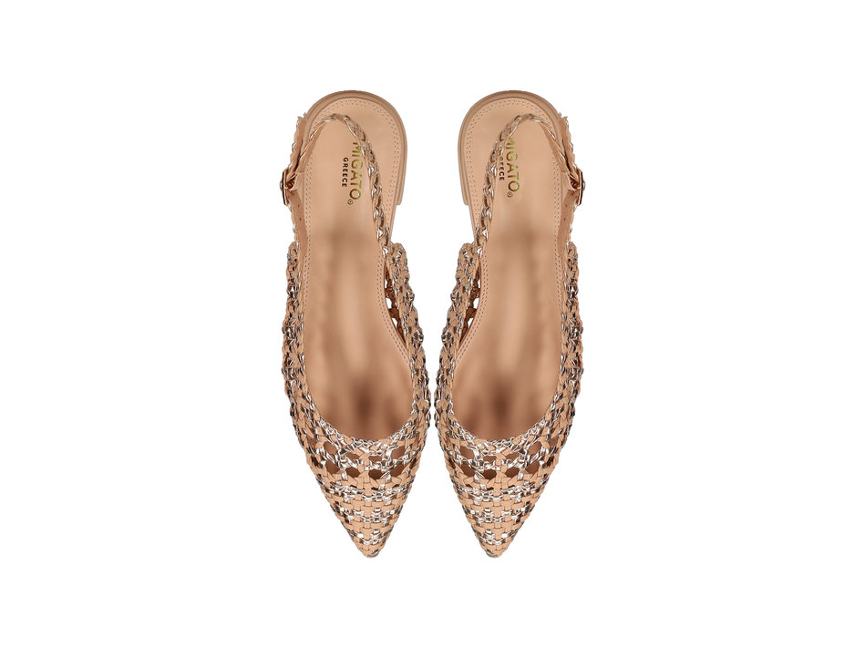 Beige ballet flat