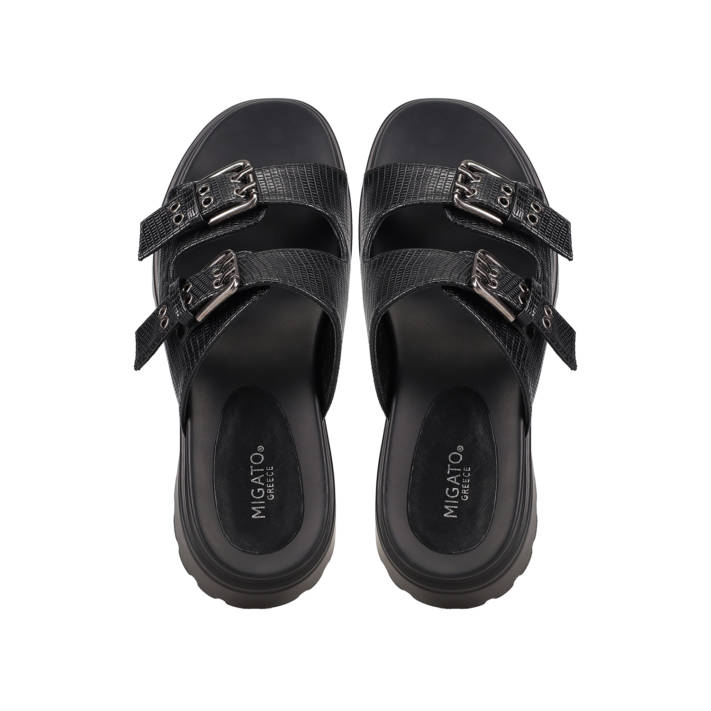 Black chunky sandal