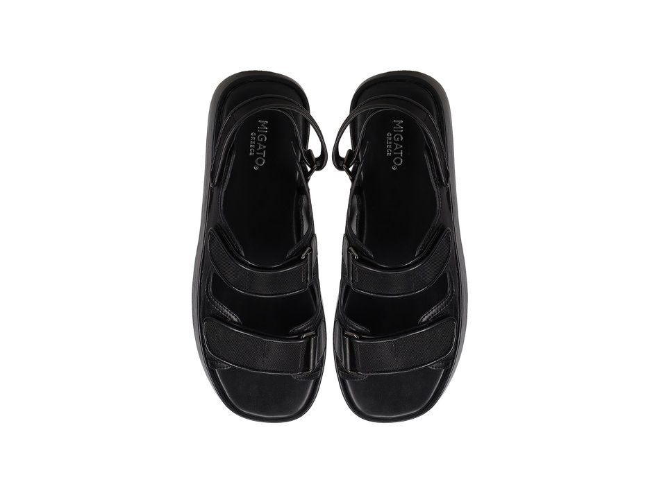 Μαύρο flatform σανδάλι