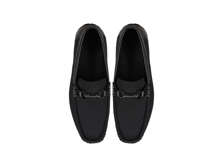 Mens black mocassin