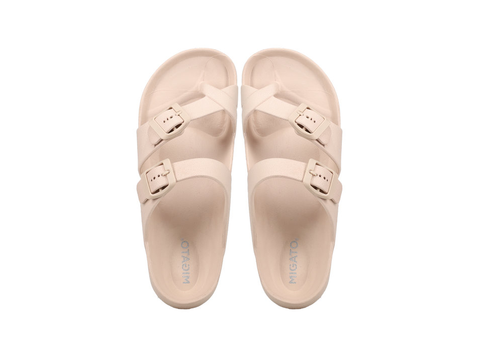 Μπεζ footbed σαγιονάρα