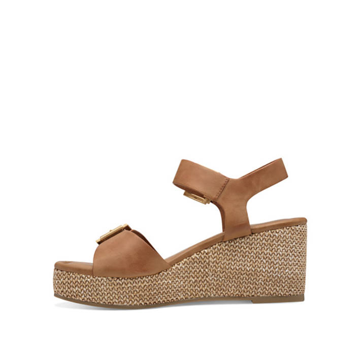 Tan wedge sandal