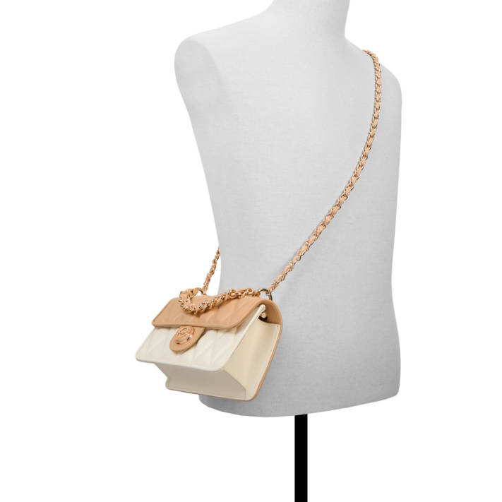 Beige handbag LOUBELLA