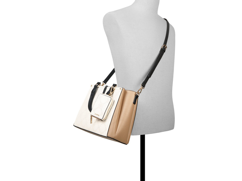 Ecru handbag SALWAH