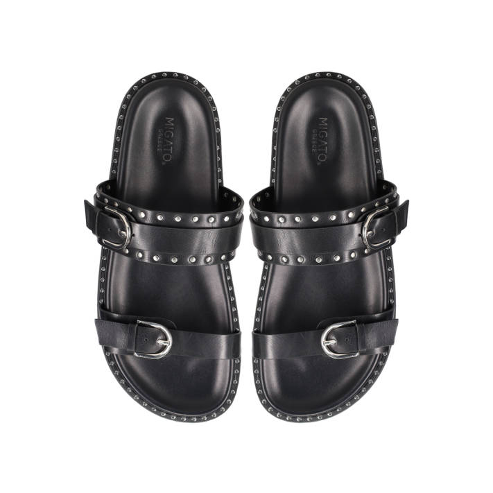 Μαύρο footbed σανδάλι