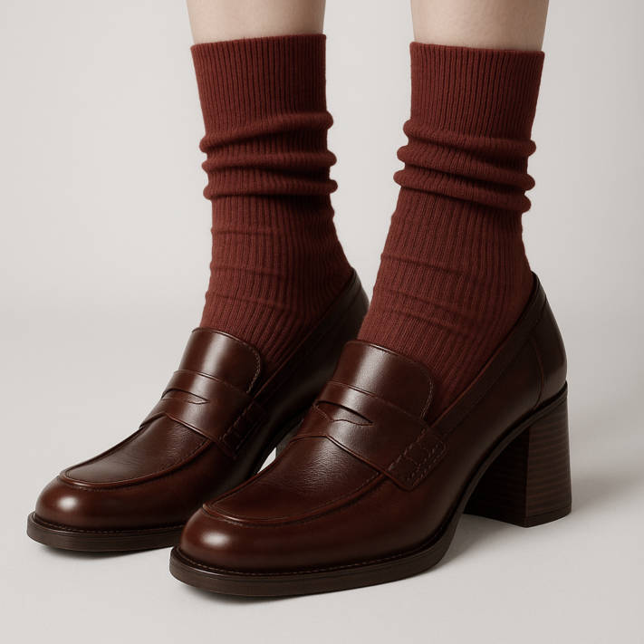 Brown loafer