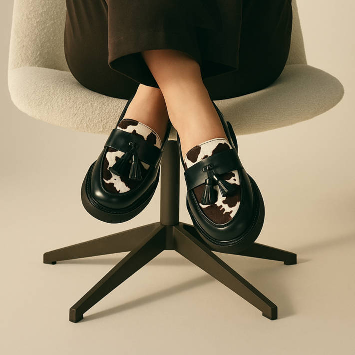 Black loafer