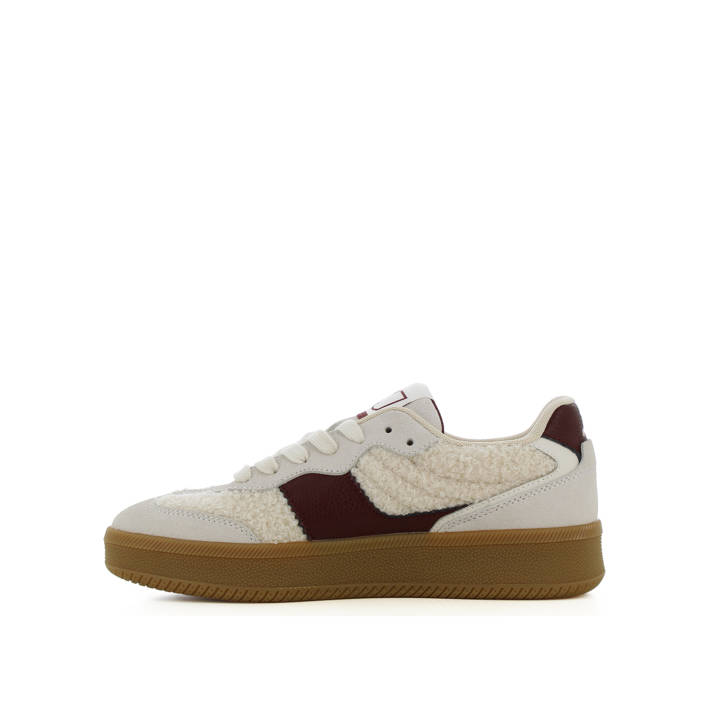 Μπεζ δερμάτινο sneaker