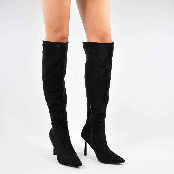 Black over the knee boot
