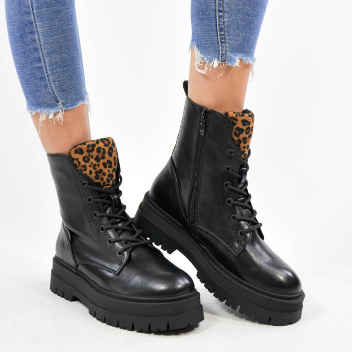 Black army boot