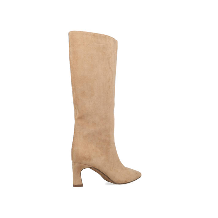 Beige suede boot