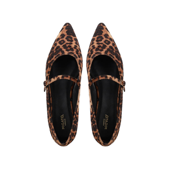Animal print ballet flat