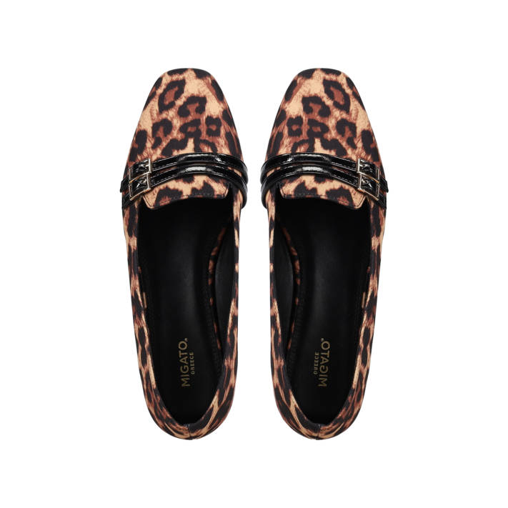 Animal print loafer