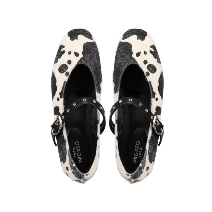 Animal print ballet flat