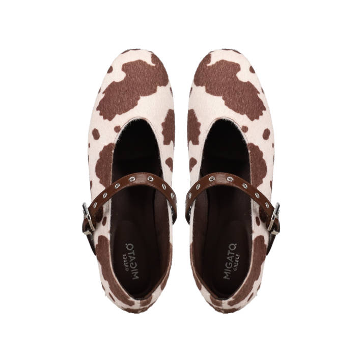 Animal print ballet flat