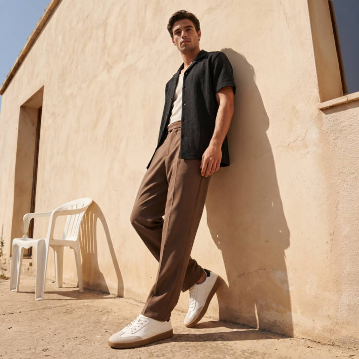 Λευκό ανδρικό sneaker