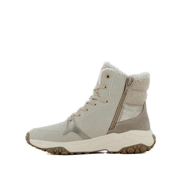 Μπεζ μποτάκι sneaker