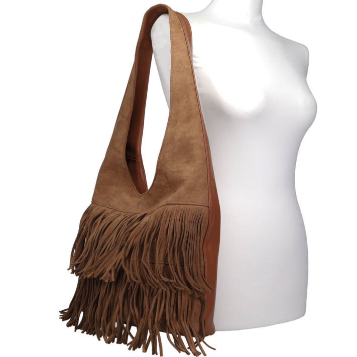 Camel shoulder bag