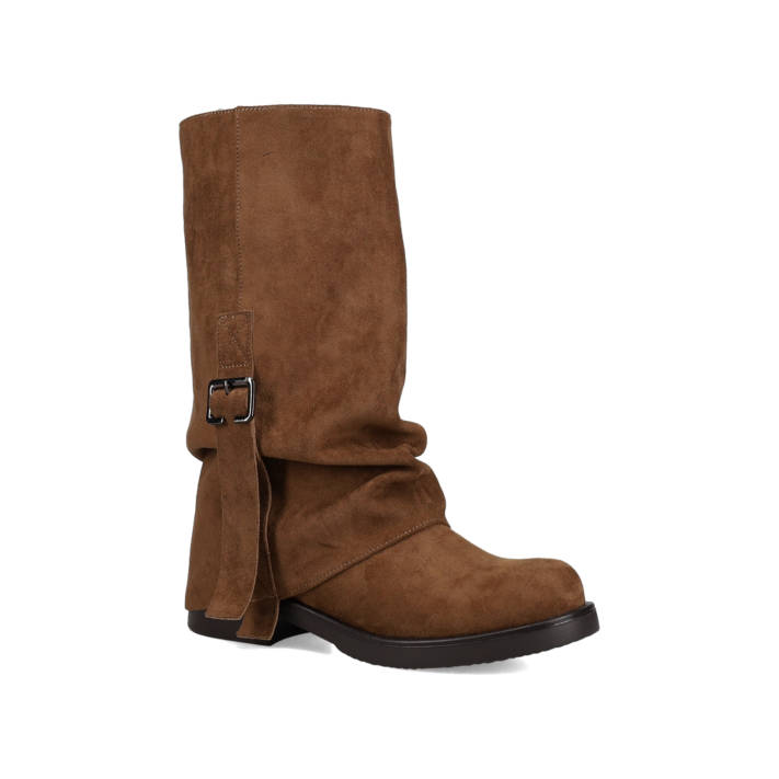 Καφέ μποτάκι με γκέτα