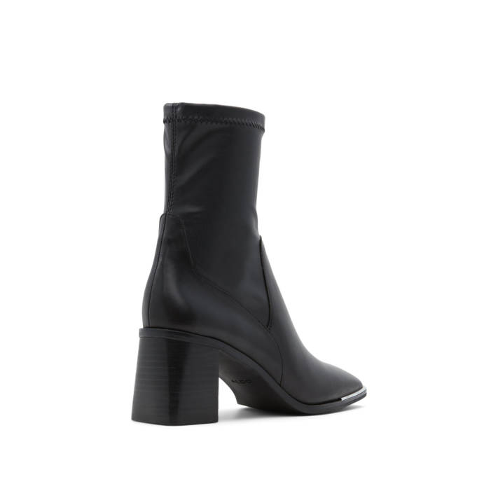Μαύρο δερμάτινο chunky loafer BIGLANE