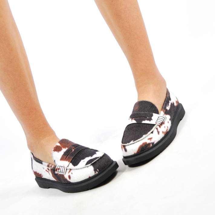 Animal print loafer