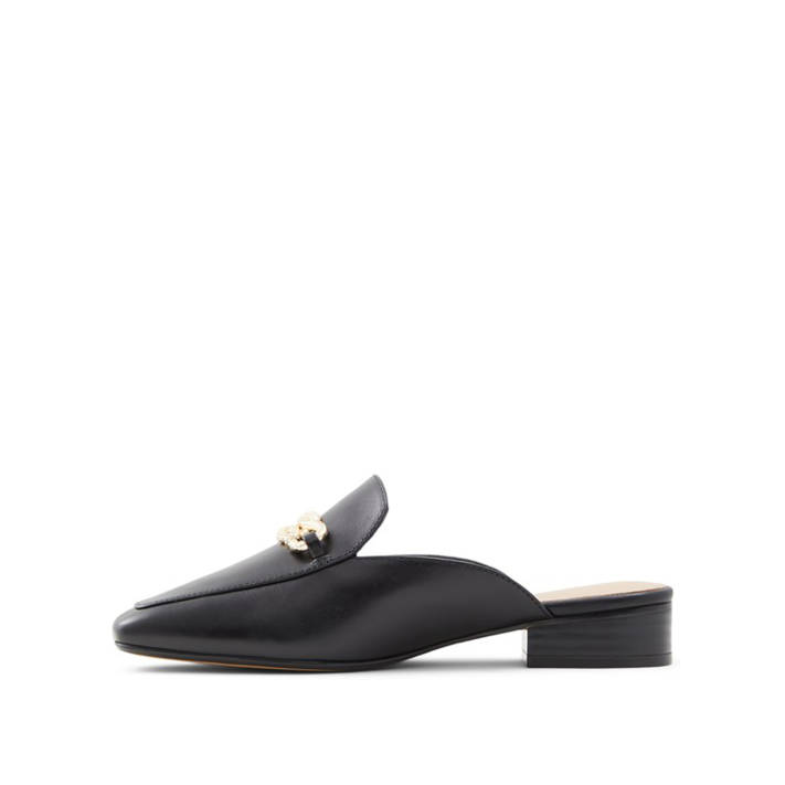 Black leather mule ONIDDA