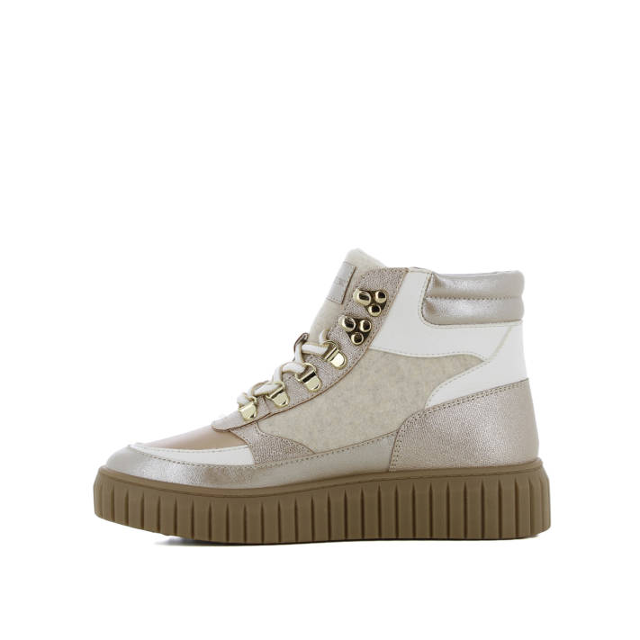 Μπεζ μποτάκι sneaker