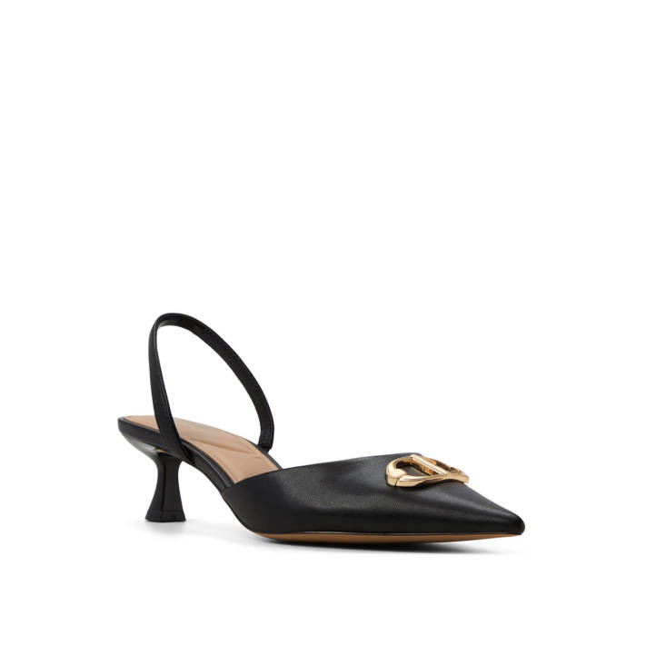 Black slingback pump DELICATE