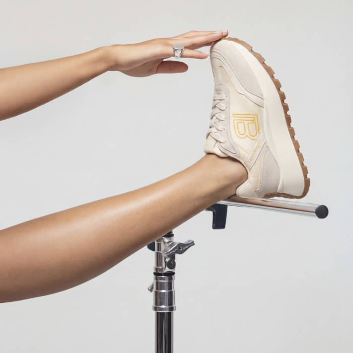 Μπεζ chunky sneaker
