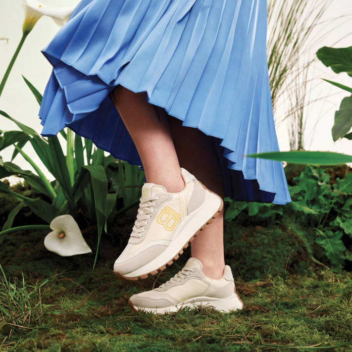 Μπεζ chunky sneaker