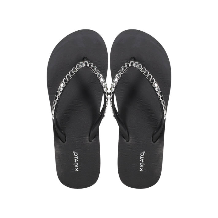 Black flip flop beach sandal
