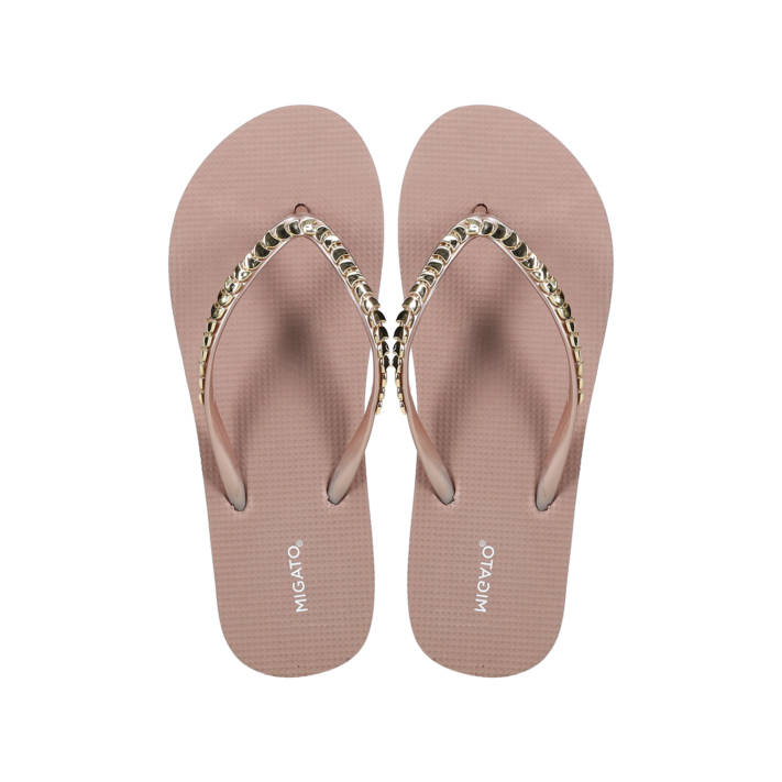 Pink flip flop beach sandal