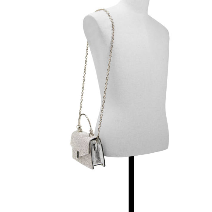 Silver handbag MIRAMA
