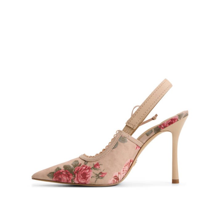 Beige slingback pump HENNIE