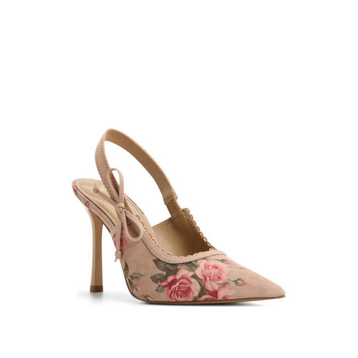 Beige slingback pump HENNIE