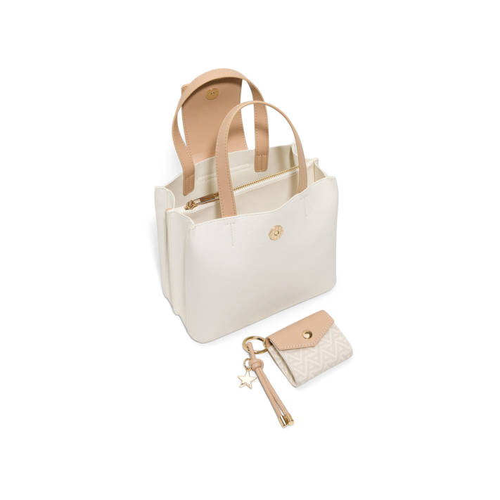 Beige handbag CALIORA
