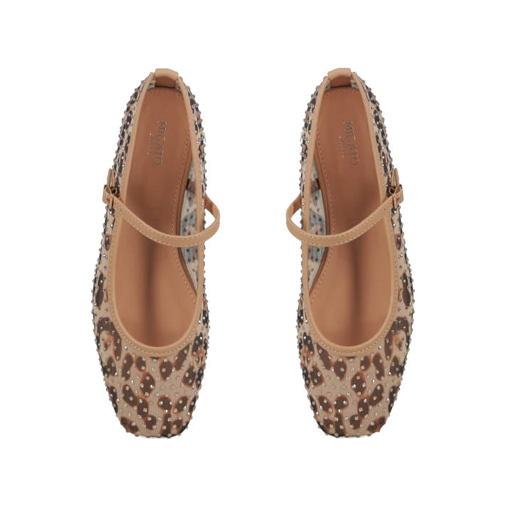 Animal print ballet flat