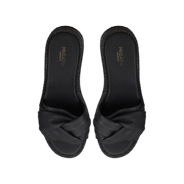 Μαύρο flatform σανδάλι